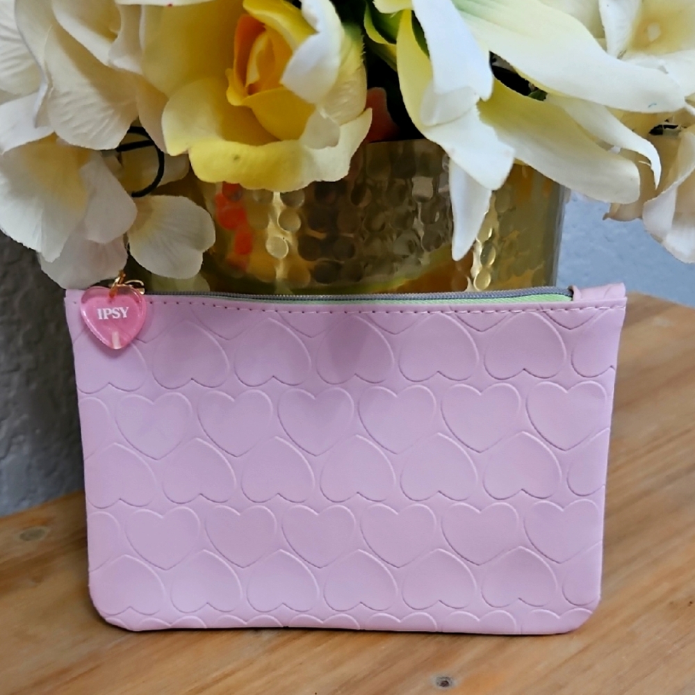 Ipsy PLUS Sample, Pink Hearts Cosmetic Bag